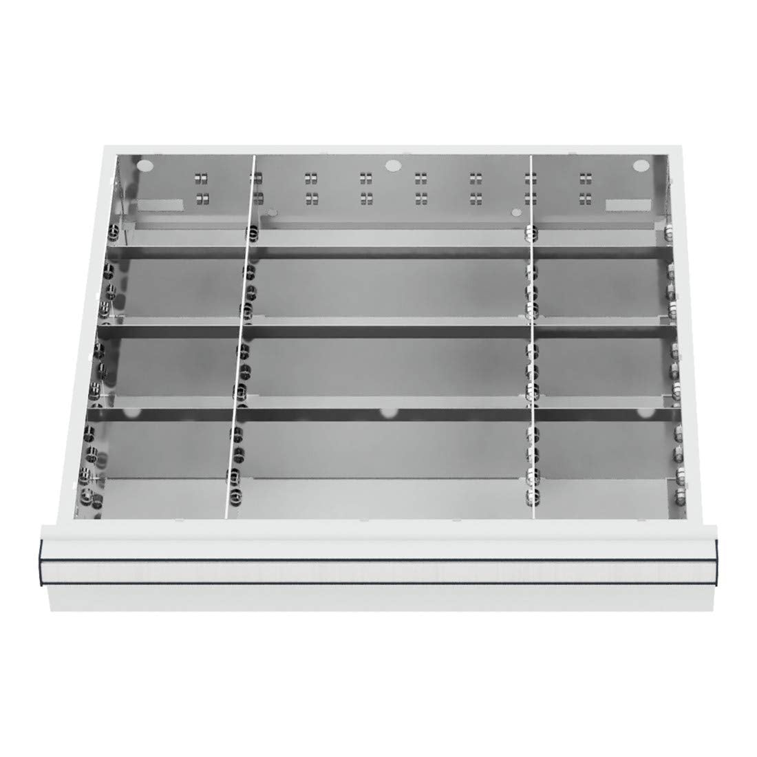 STIER Schubladeneinteilung Metalleinteilung BLH 100/125 mm Innenmaß 500x450 mm