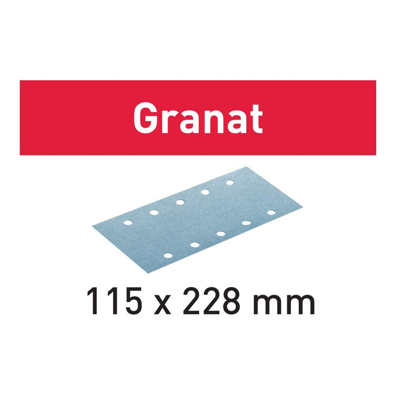 Festool Schleifstreifen STF 115X228 P400 GR Granat 100 Stk