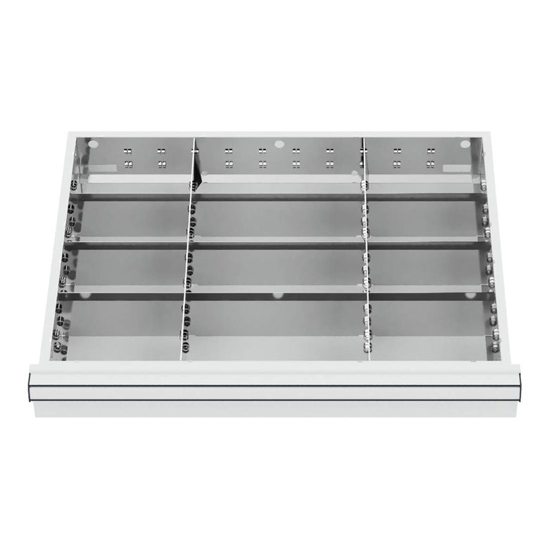 STIER Schubladeneinteilung Metalleinteilung BLH 75 mm Innenmaß 600x450 mm 12