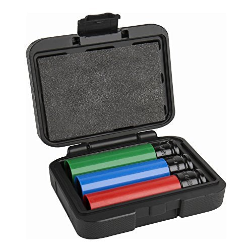 STIER power socket wrench set professional extra long sockets 130 mm 1/2" SW 17/19/21