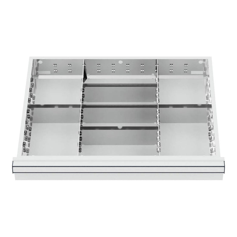 STIER Schubladeneinteilung Metalleinteilung BLH 75 mm Innenmaß 600x450 mm 8