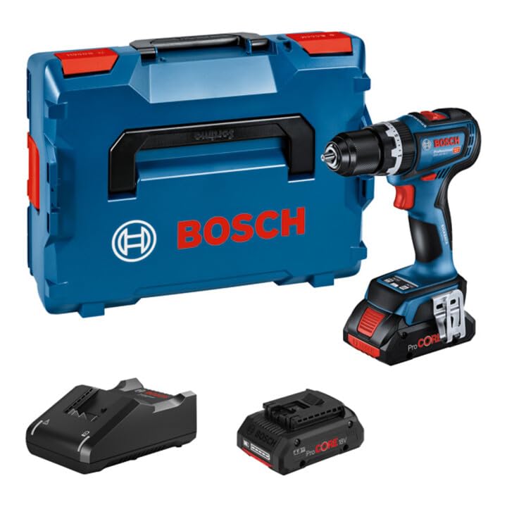 Bosch Akku-Schlagbohrschrauber GSB 18V-90 C, 2 Akku ProCORE18V 4.0Ah, Ladg. und