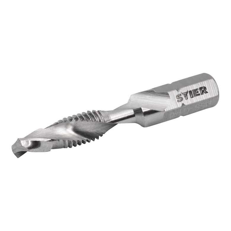 STIER combination tap bit M3 to M10 DIN 3126 HSS-G 1/4" hexagon
