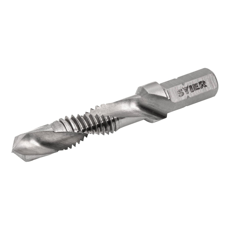STIER combination tap bit M3 to M10 DIN 3126 HSS-G 1/4" hexagon