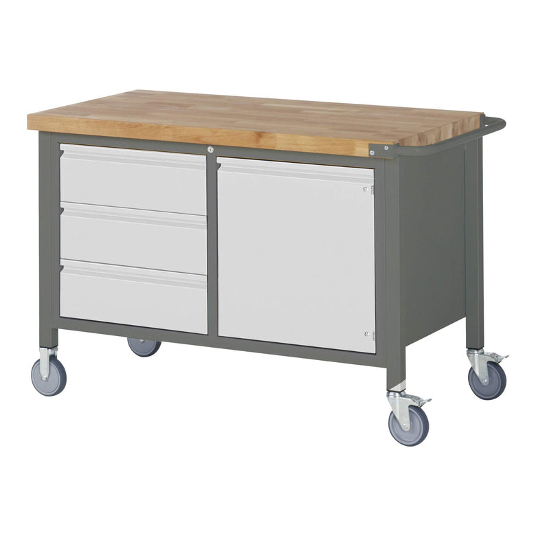 STIER Mobile Workbench Premium with hinged door