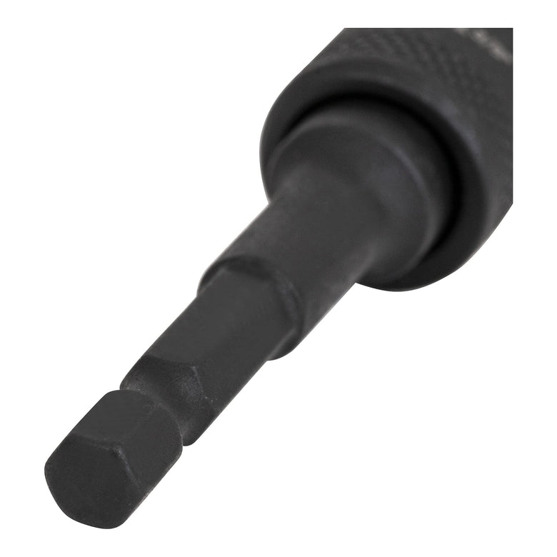 STIER Bit Adapter, 1/4 Zoll Antrieb, Vierkant hohl, Aufnahme von Steckschlüssel-Einsätzen, Stecknüsse, Schnellverschluss-System für Bohrmaschinen und Schrauber geeignet, Stecknuss Adapter