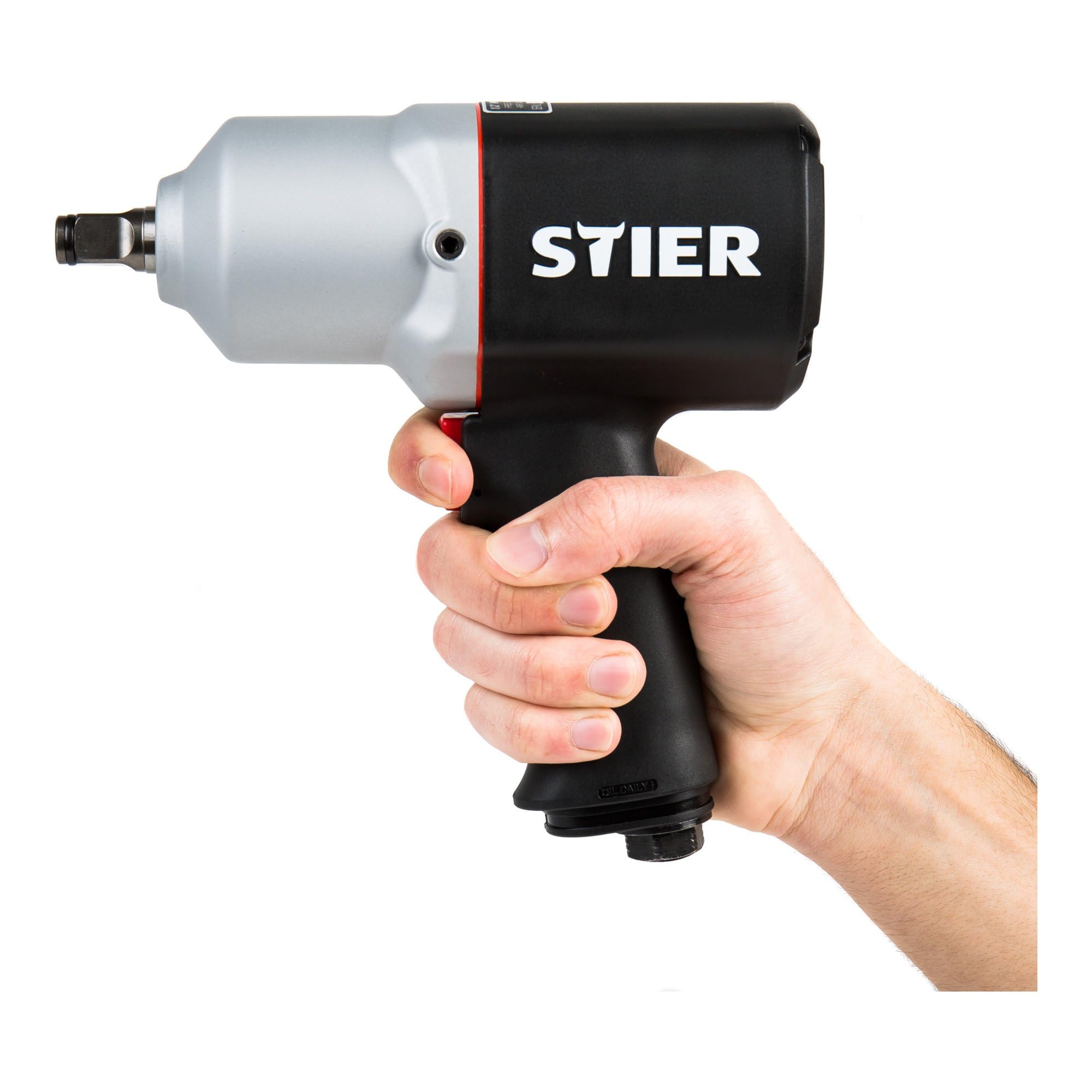 STIER pneumatic impact wrench 15-PC light square max. 1,054 Nm 1/2 inch