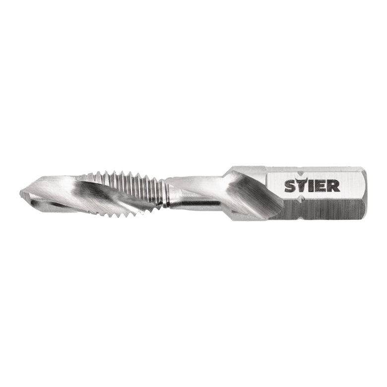 STIER combination tap bit M3 to M10 DIN 3126 HSS-G 1/4" hexagon