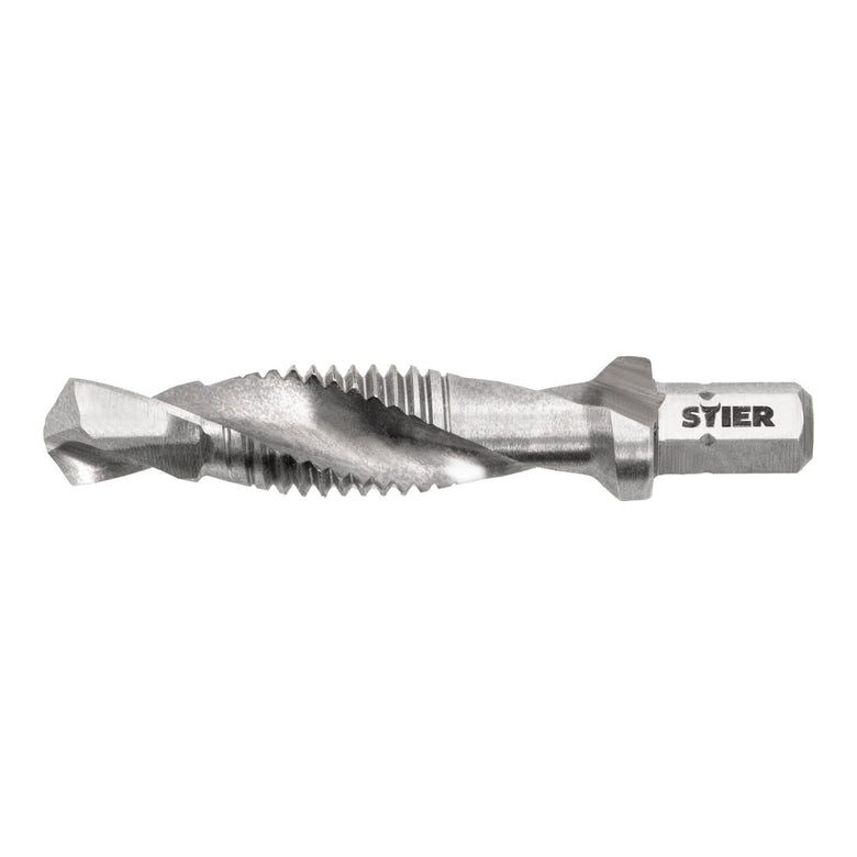 STIER combination tap bit M3 to M10 DIN 3126 HSS-G 1/4" hexagon