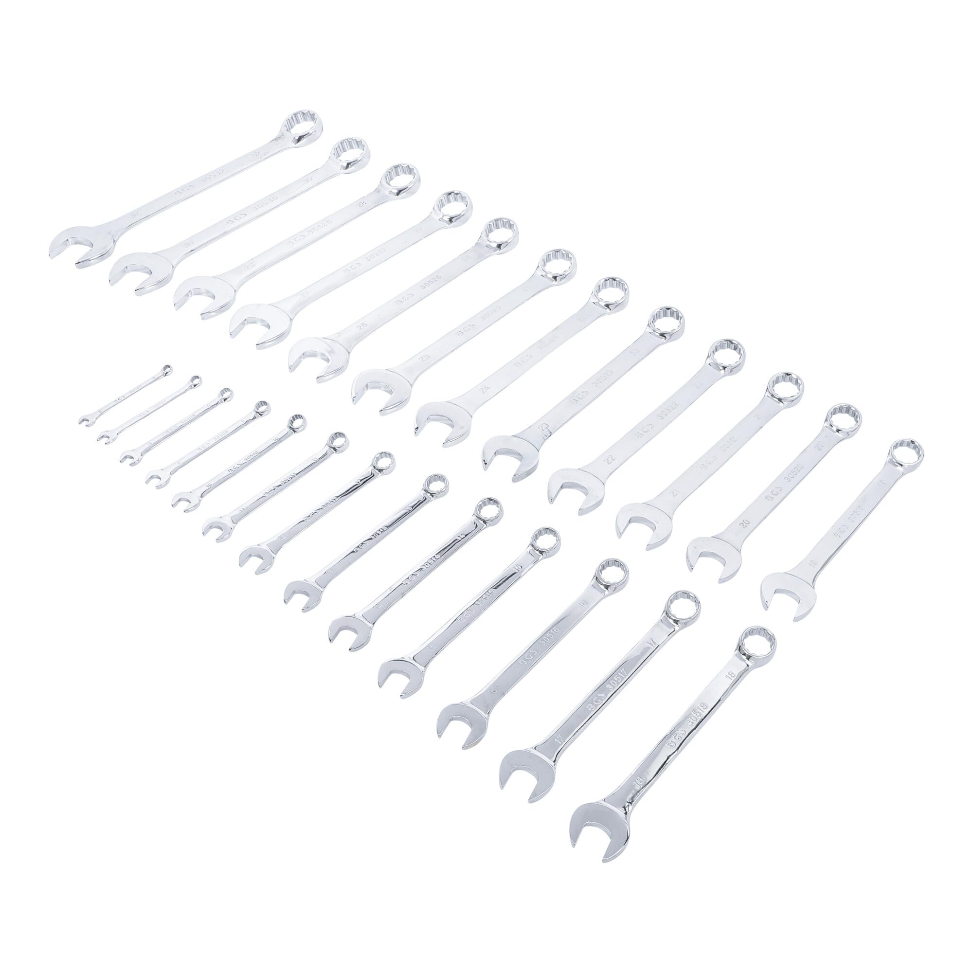 BGS Maul-Ringschlüssel-Satz, SW 6 - 32 mm, 5,1 kg, 25-teilig