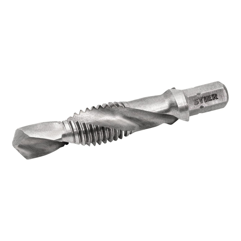 STIER combination tap bit M3 to M10 DIN 3126 HSS-G 1/4" hexagon