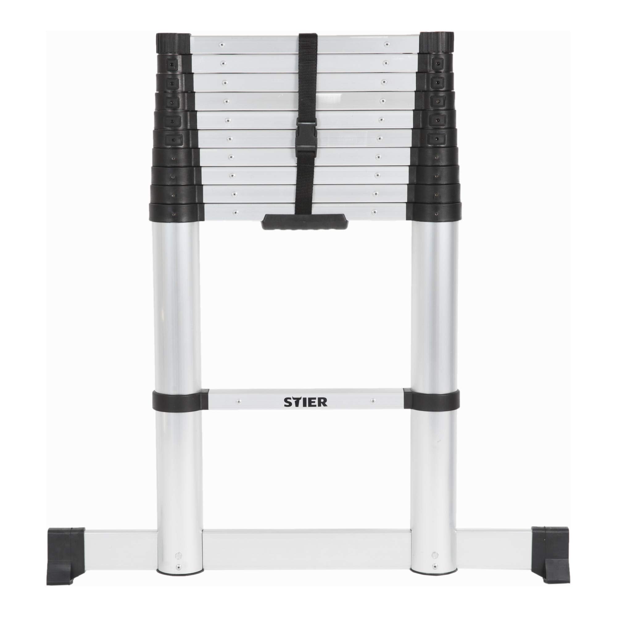STIER telescopic ladder premium 3.2 to 3.8m stepladder aluminum folding ladder