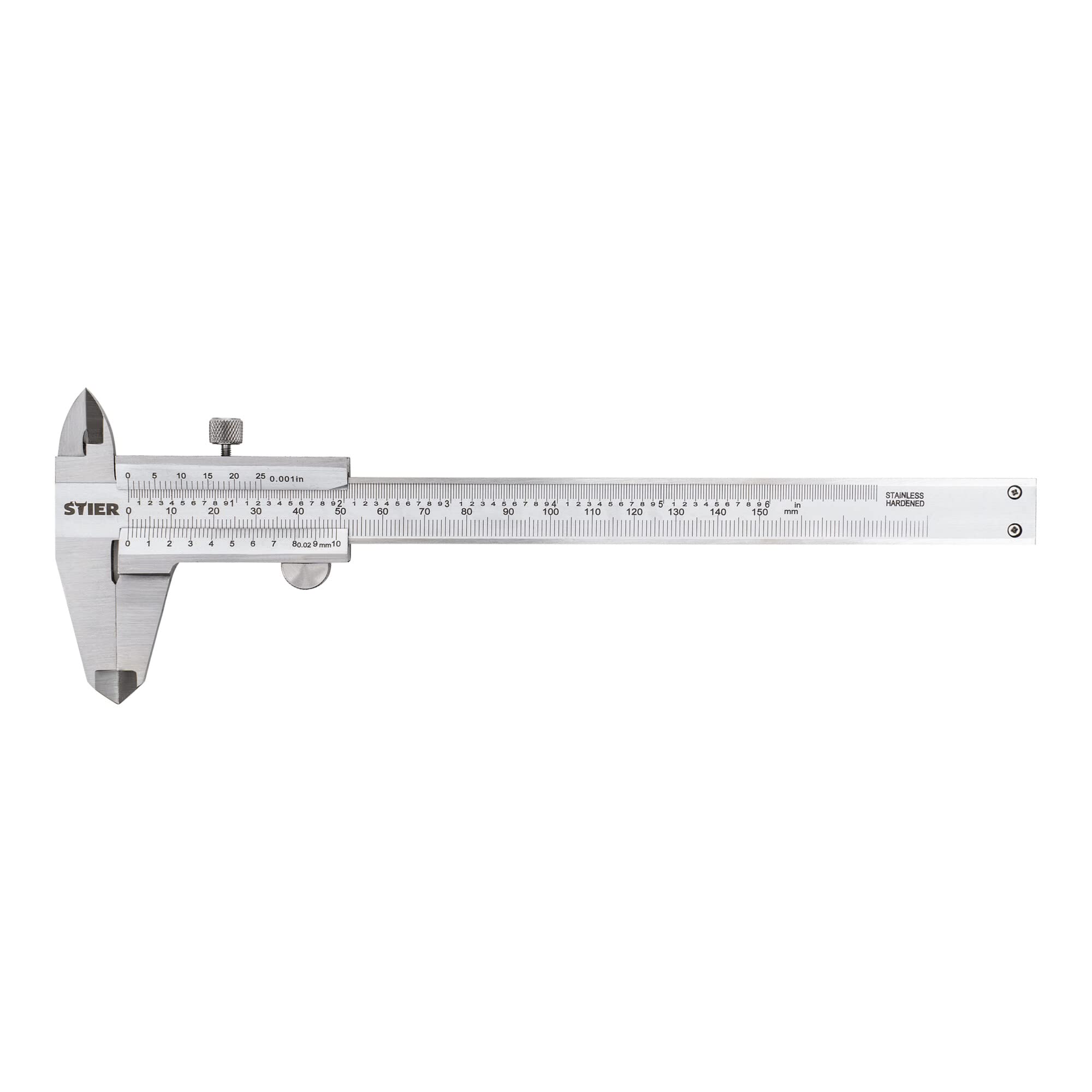 STIER Analoger Messschieber | Präzisionsmessschieber | Feststellschraube 150 mm