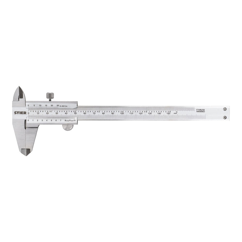 STIER Analoger Messschieber | Präzisionsmessschieber | Feststellschraube 150 mm