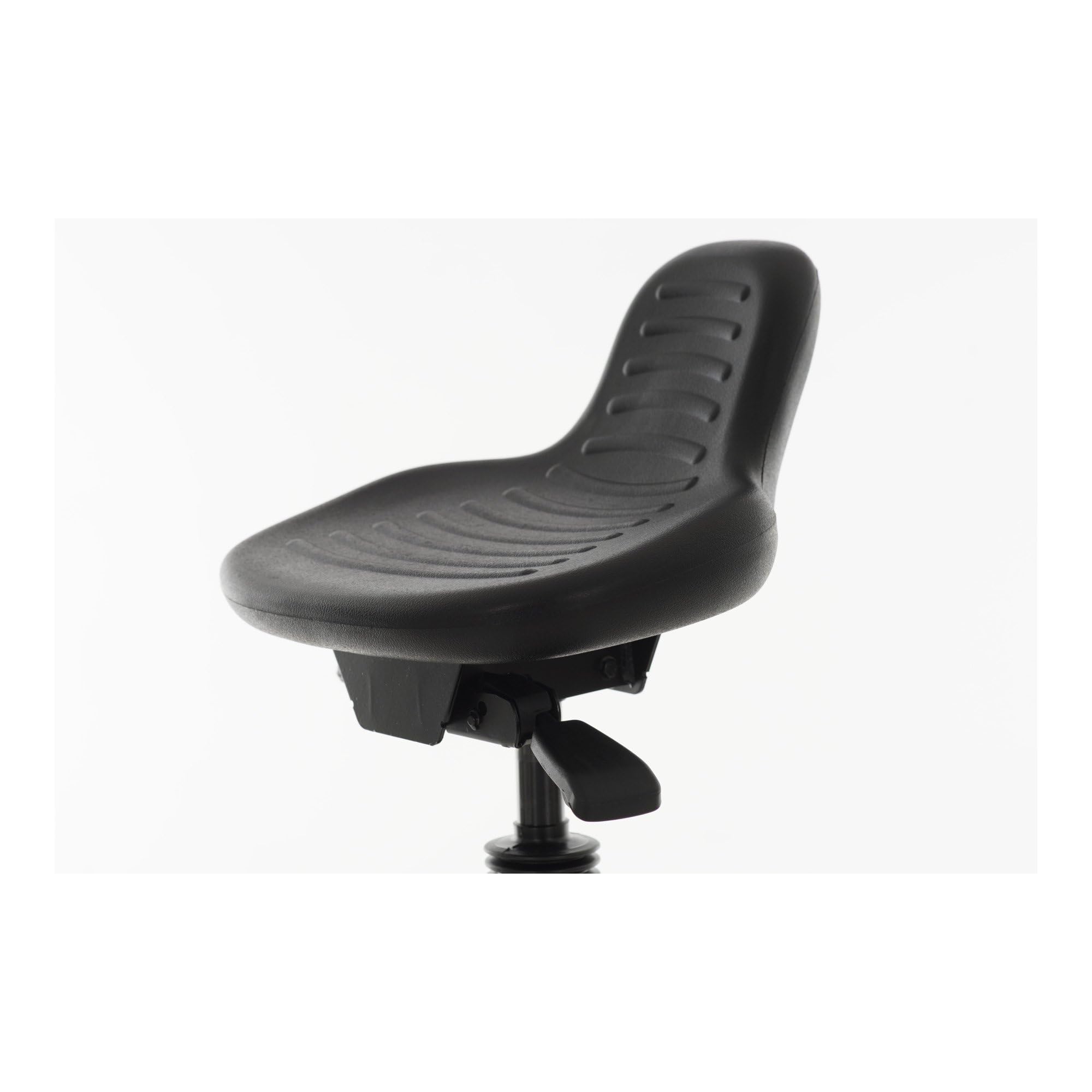 STIER standing aid with floor gliders, height-adjustable seat height 580-840 mm, PU seat