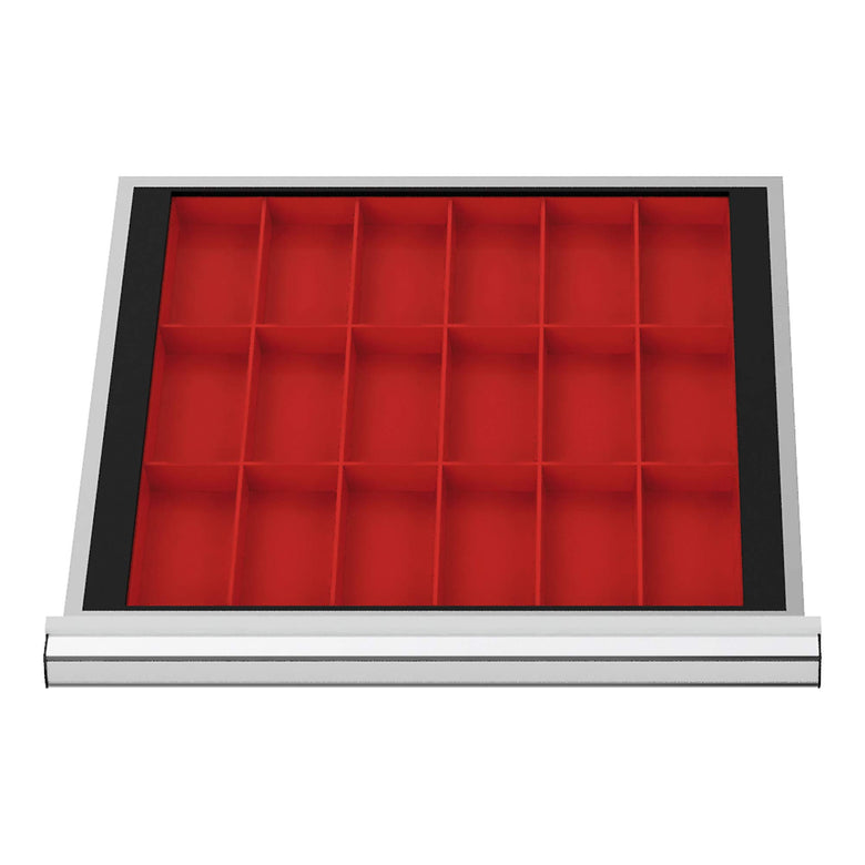 STIER drawer dividers for small parts boxes BLH 100 mm internal dimensions 500x450 mm 18