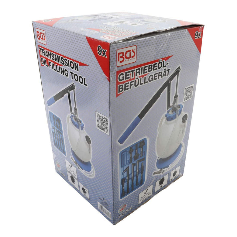BGS Getriebeöl-Befüllgerät mit Handpumpe mit 8 Adaptern 7 l