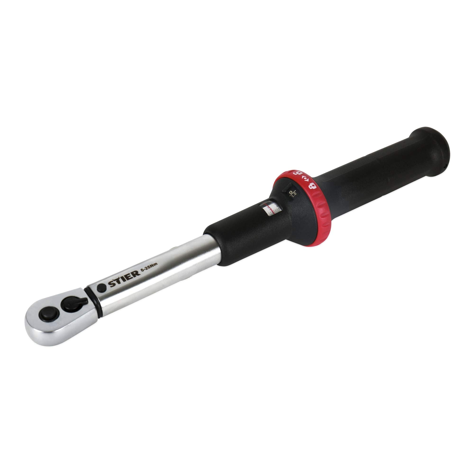 STIER Drehmomentschlüssel mit Umschaltknarre 1/2'' Aufnahme 10-50 Nm