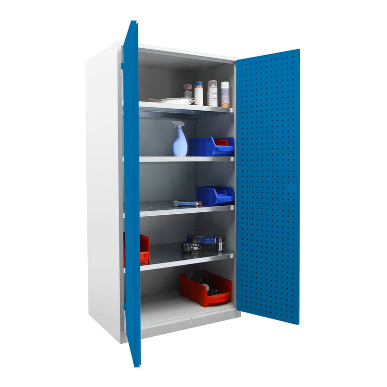 STIER Werkstattschrank LP 1940x1000x600mm enzianblau Werkzeugschrank