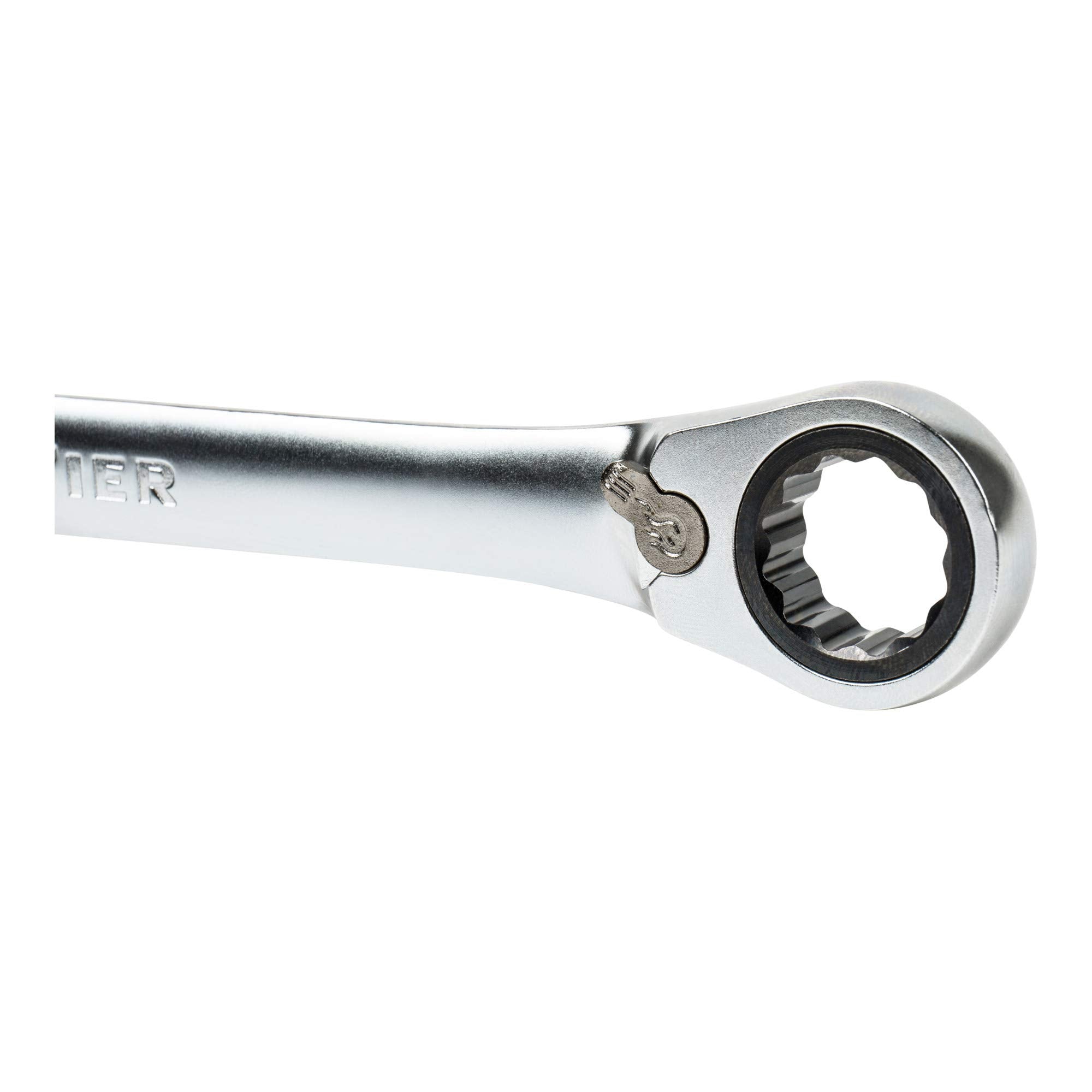 STIER open-end ratchet wrench, reversible, open-end wrench, ring ratchet SW 8-19mm