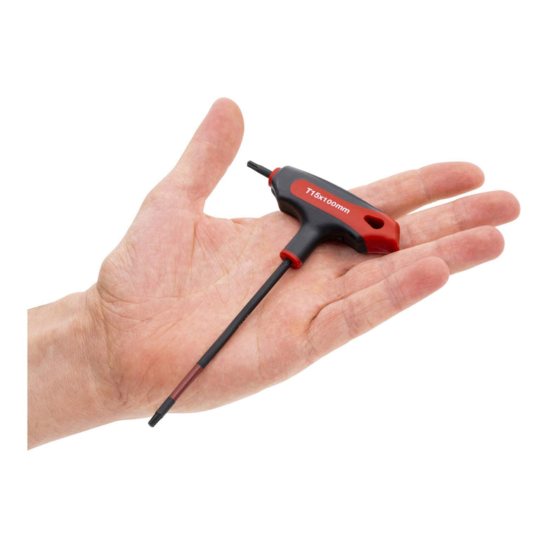 STIER T-handle screwdriver | Torx | TX15 | Can be used as a short or long handle | Optimal power transmission