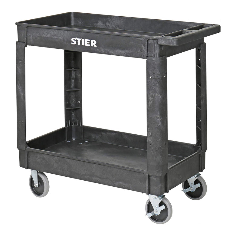 STIER plastic multi-purpose trolley with 2 or 3 levels, multi-purpose trolley up to 250 kg