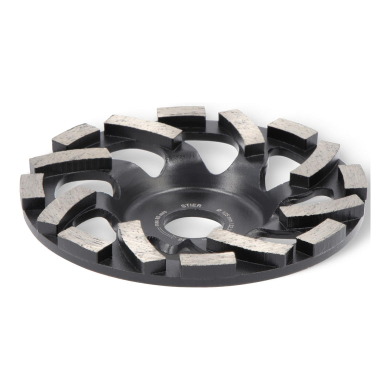 STIER diamond cup wheel 125 x 22.23 mm abrasive with unique