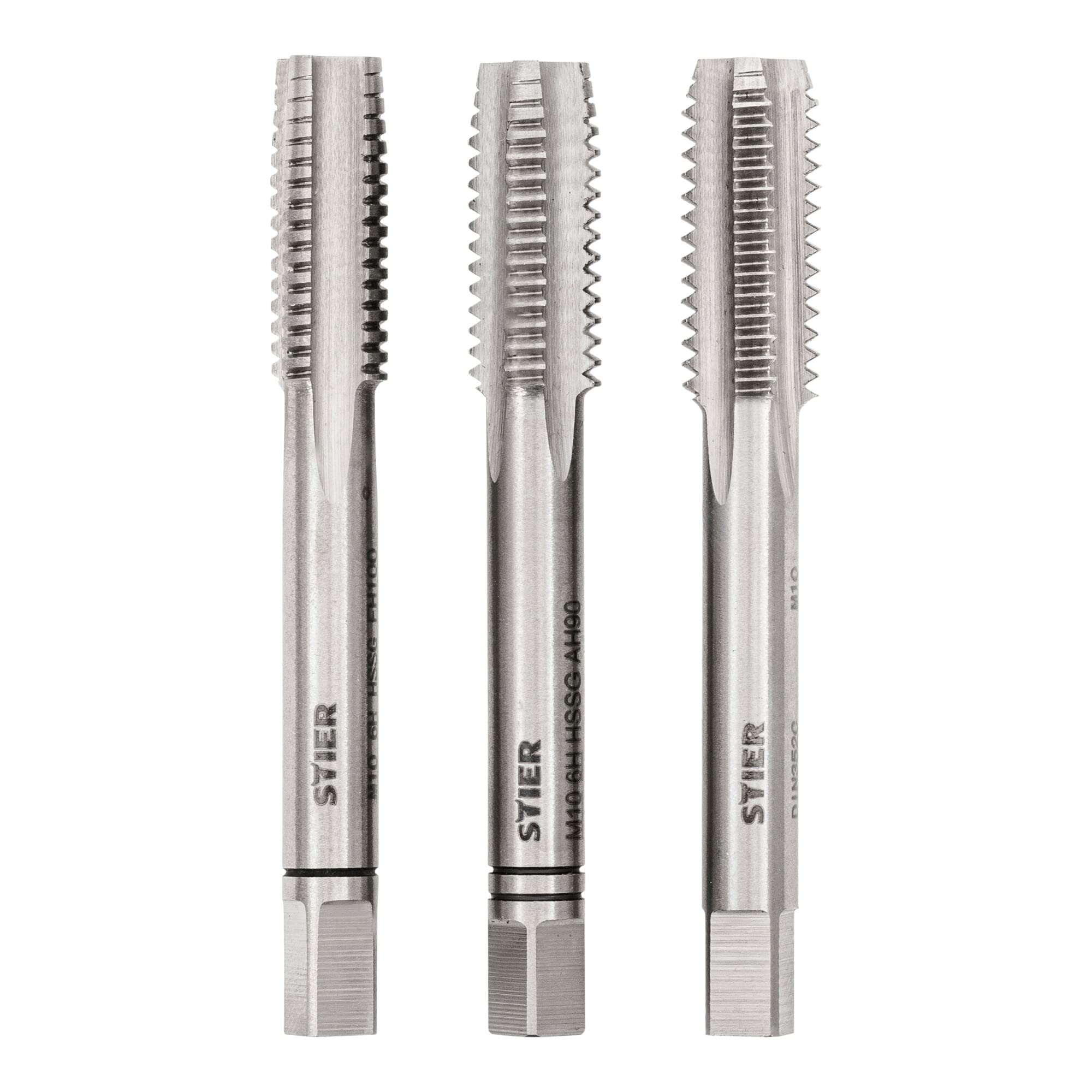 STIER hand tap set 3-piece pre-, middle- and finishing tap