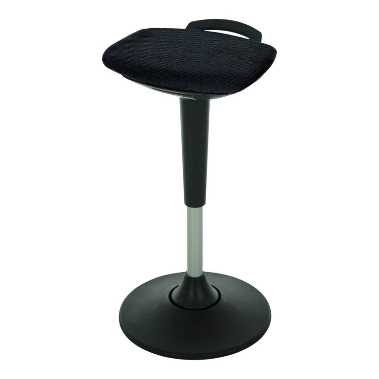 STIER multi-movable standing aid with plate base, height-adjustable stool, various colors