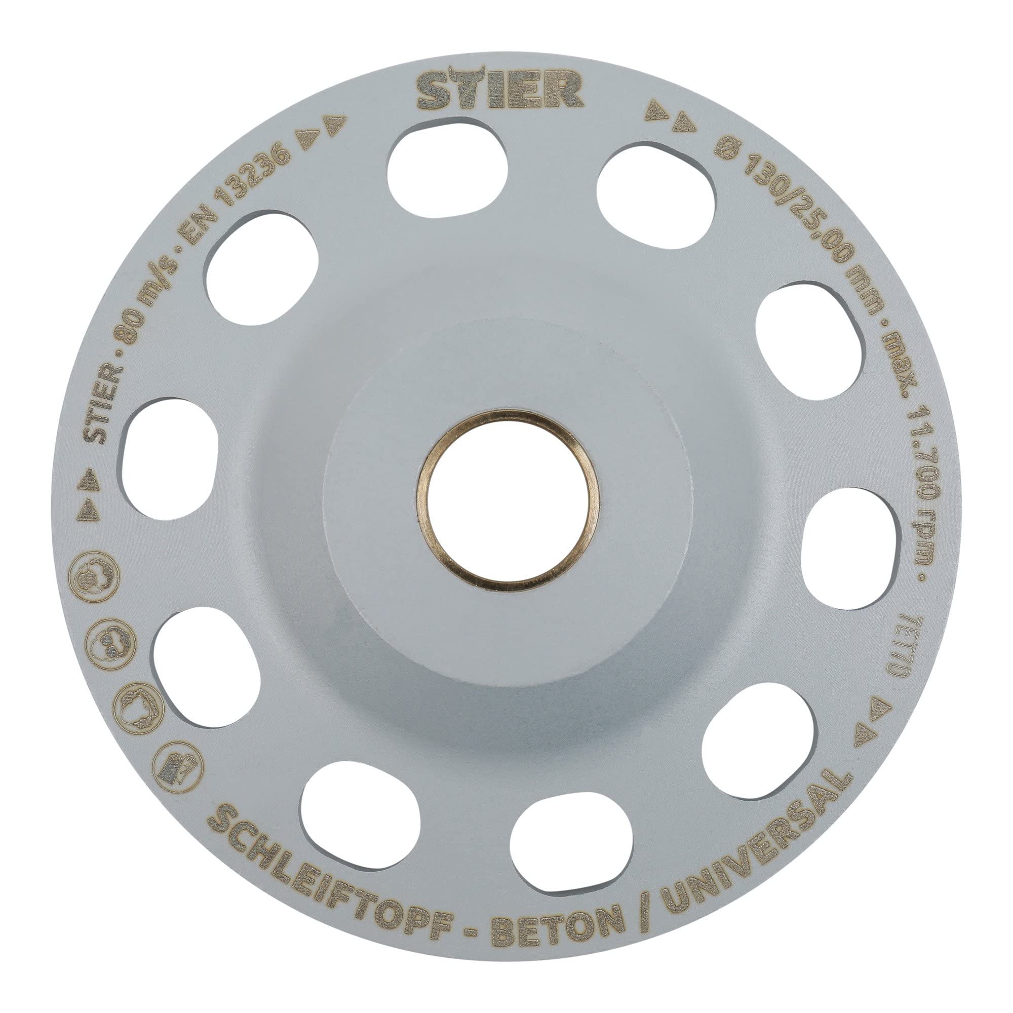 STIER diamond grinding cup grinding disc Ø130mm diamond grinder cup grinder