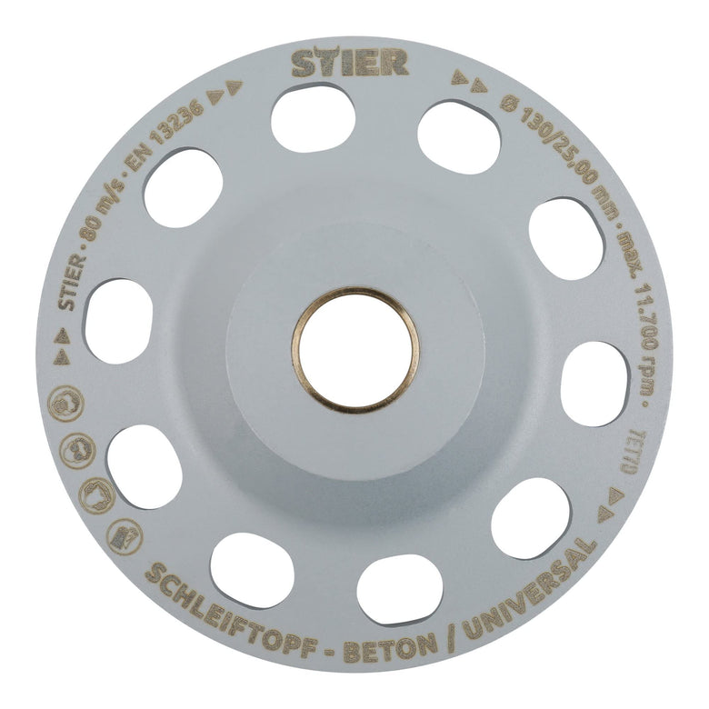 STIER diamond grinding cup grinding disc Ø130mm diamond grinder cup grinder