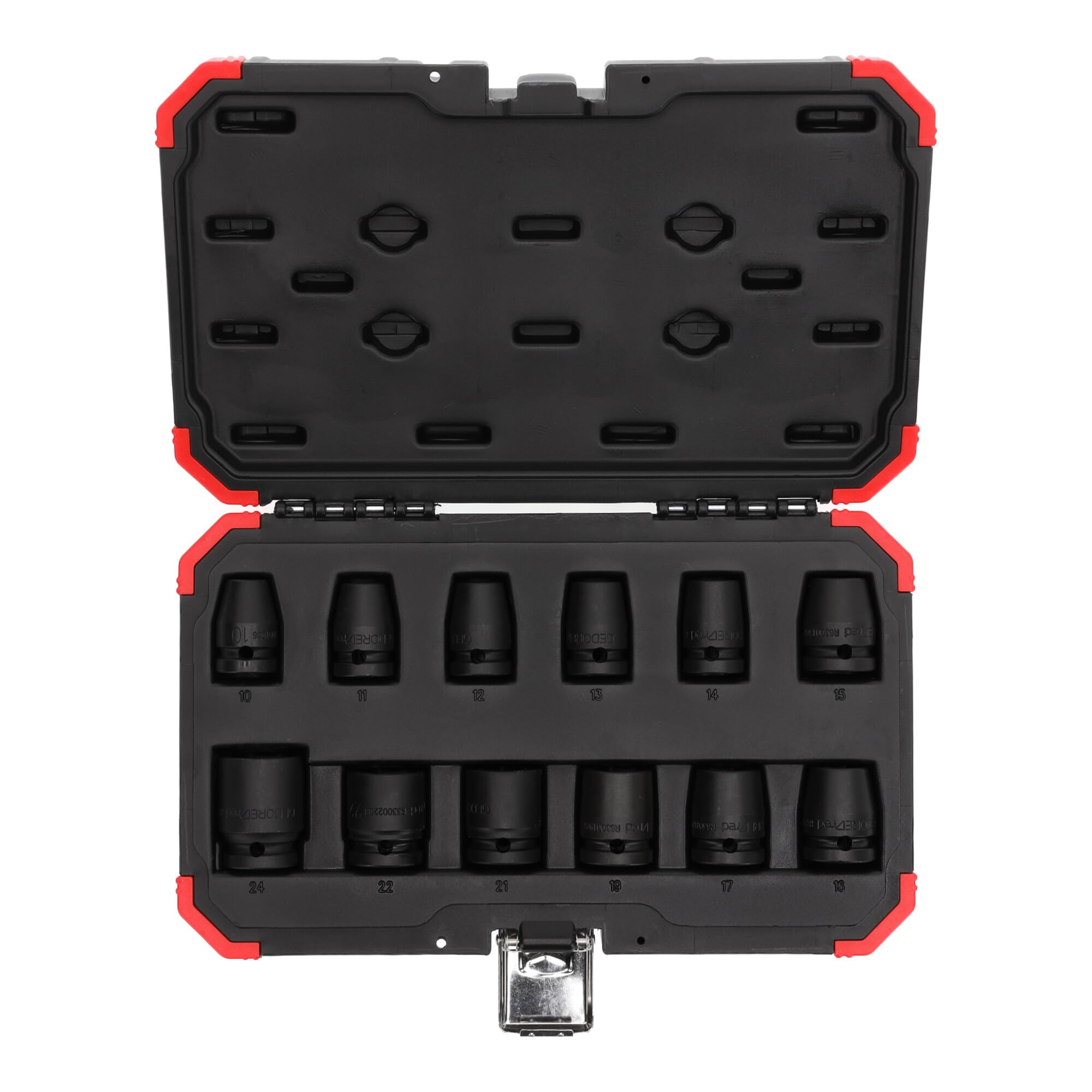 Gedore red Schlagschrauber-Steckschlüssel-Satz, Set 12-tlg, 1/2", 6-kant Nuss