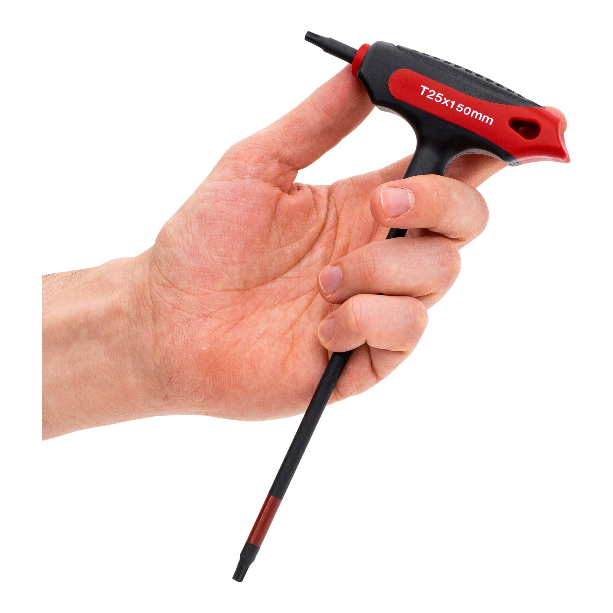 STIER T-handle screwdriver | Torx | TX15 | Can be used as a short or long handle | Optimal power transmission