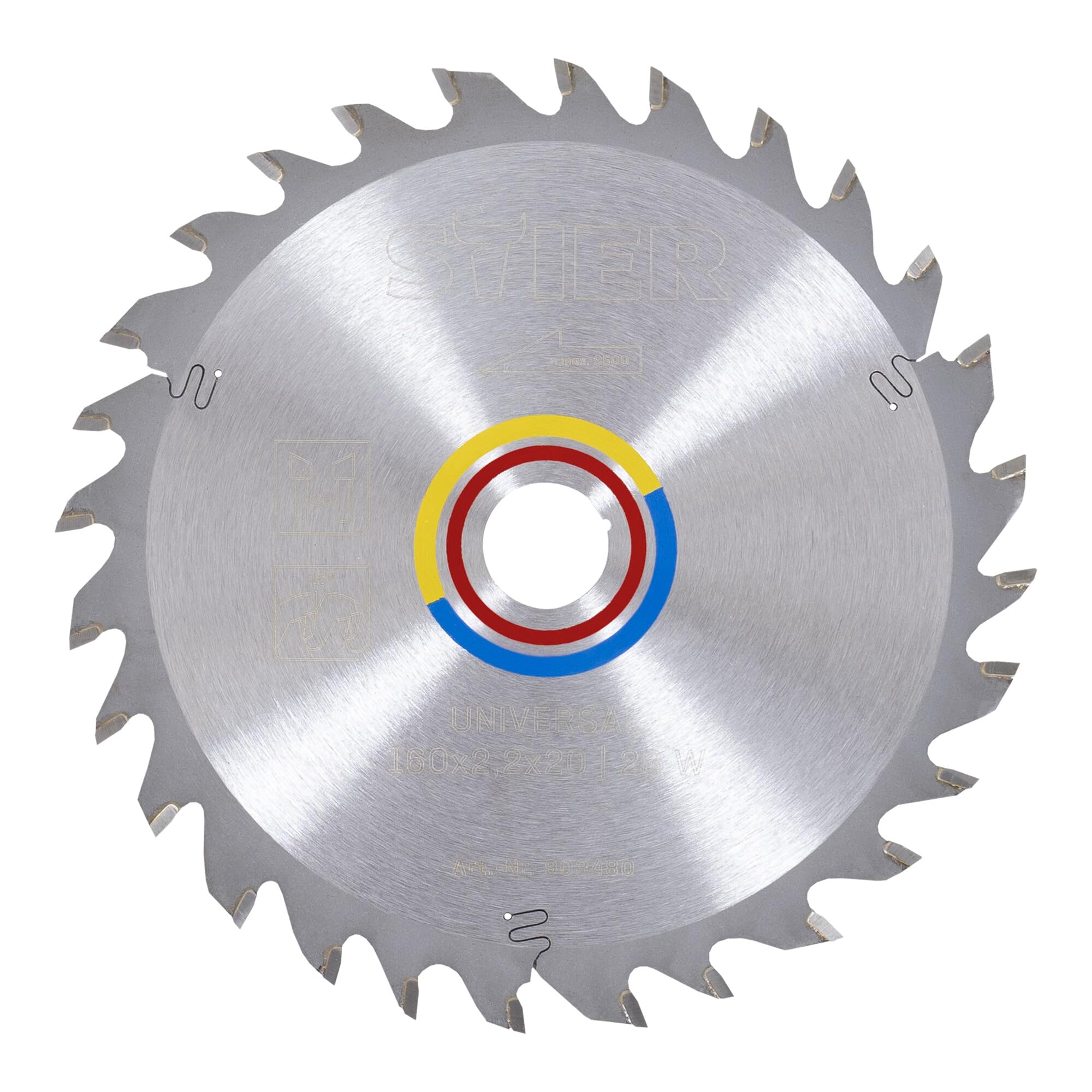 STIER professional circular saw blade universal 160mm 28 teeth cutting width 2.2mm for all