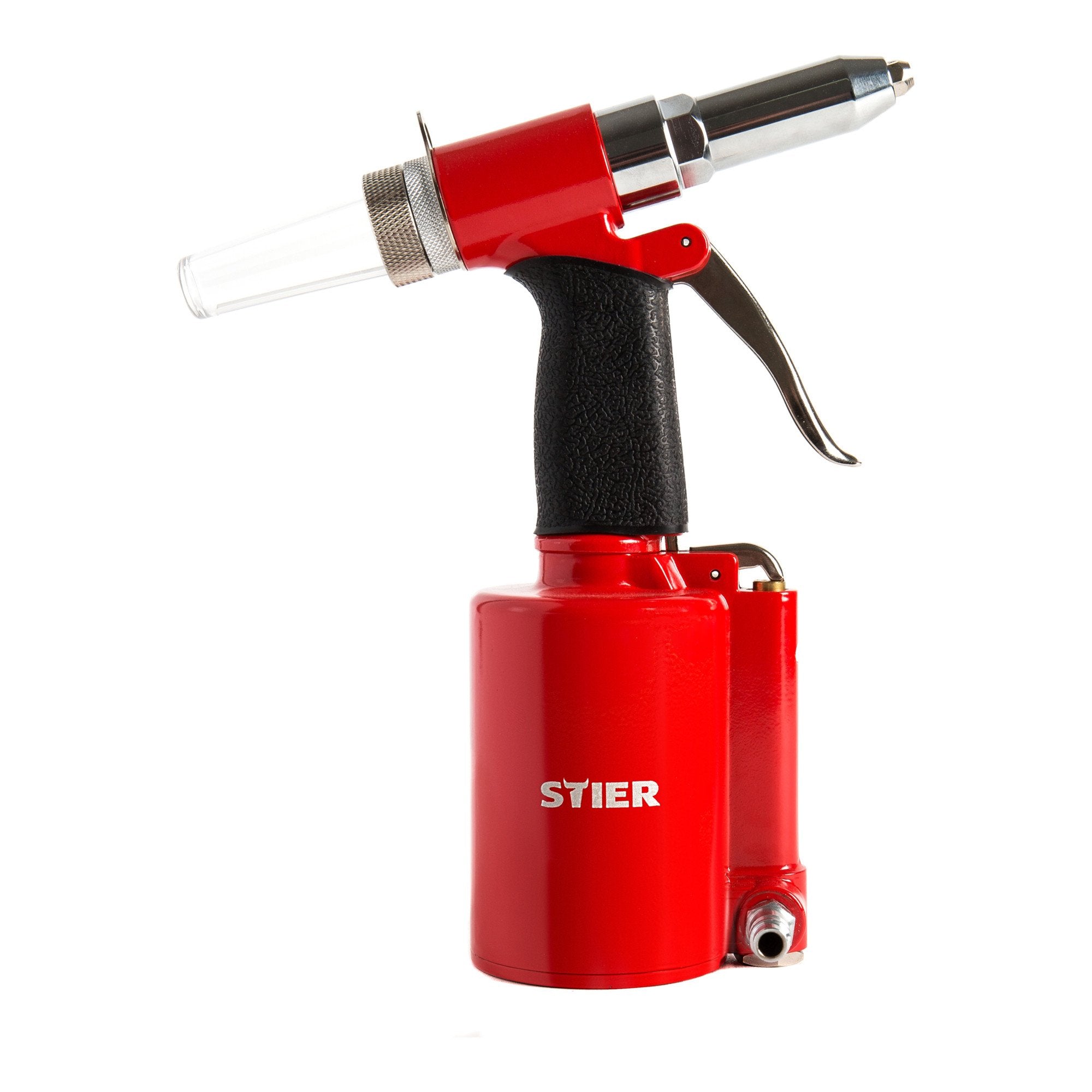 STIER blind rivet gun SBN-1 for rivet sizes from 2.4 - 4.8mm including mouthpieces