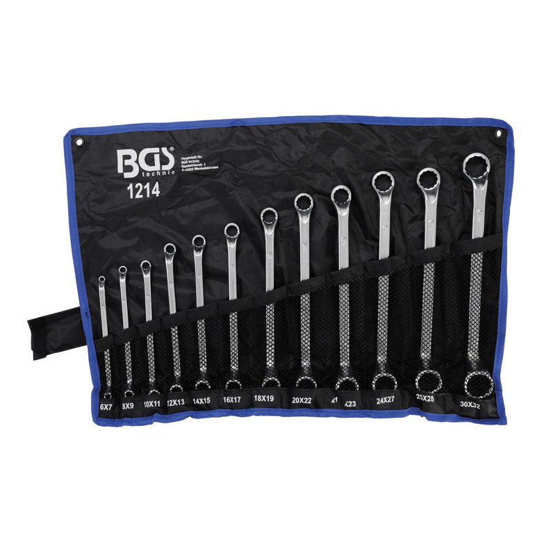 BGS Doppel-Ringschlüssel-Satz gekröpft SW 6 x 7 - 30 x 32 mm 12-tlg.