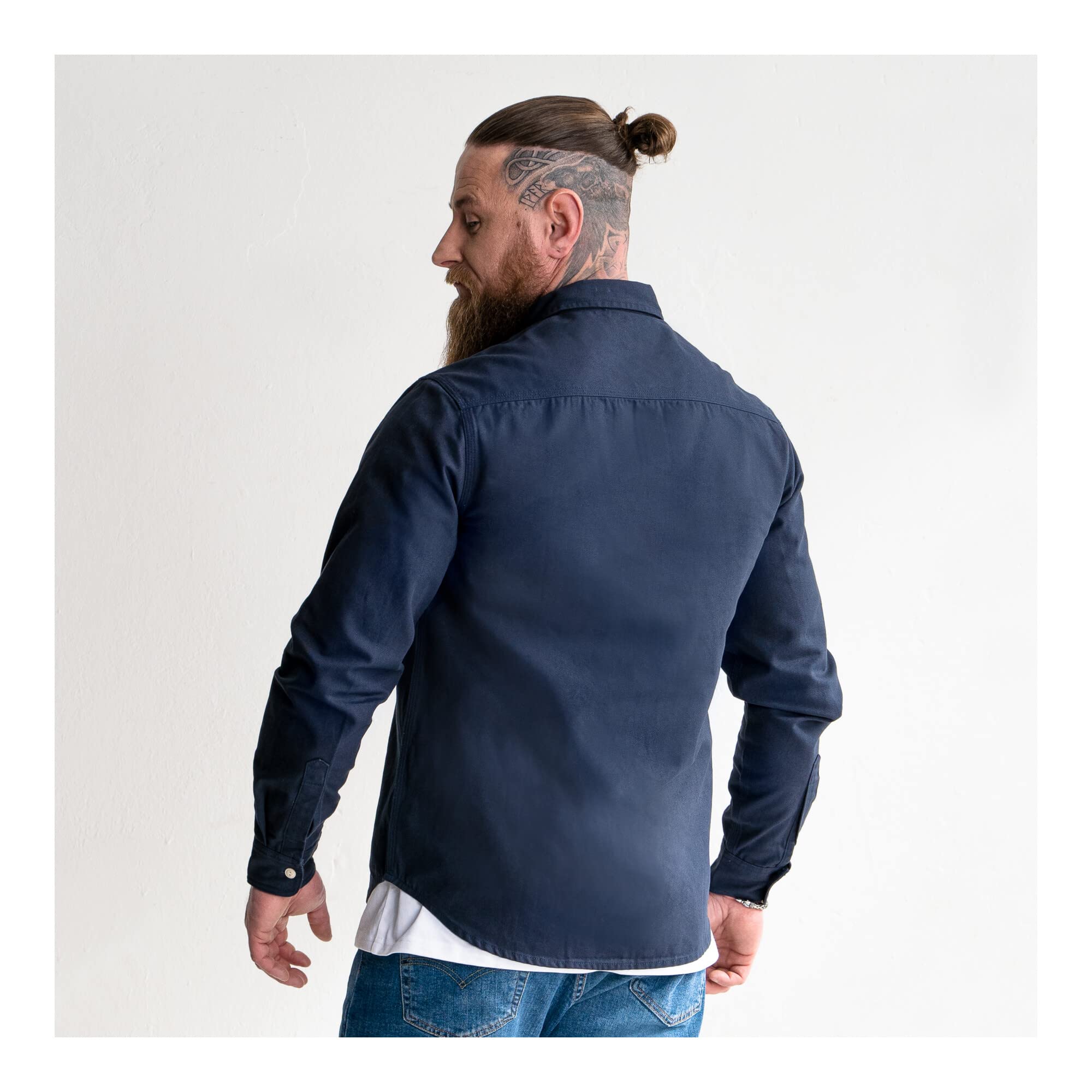 STIER Heavy Work Shirt Canvas bci cotton S Navy