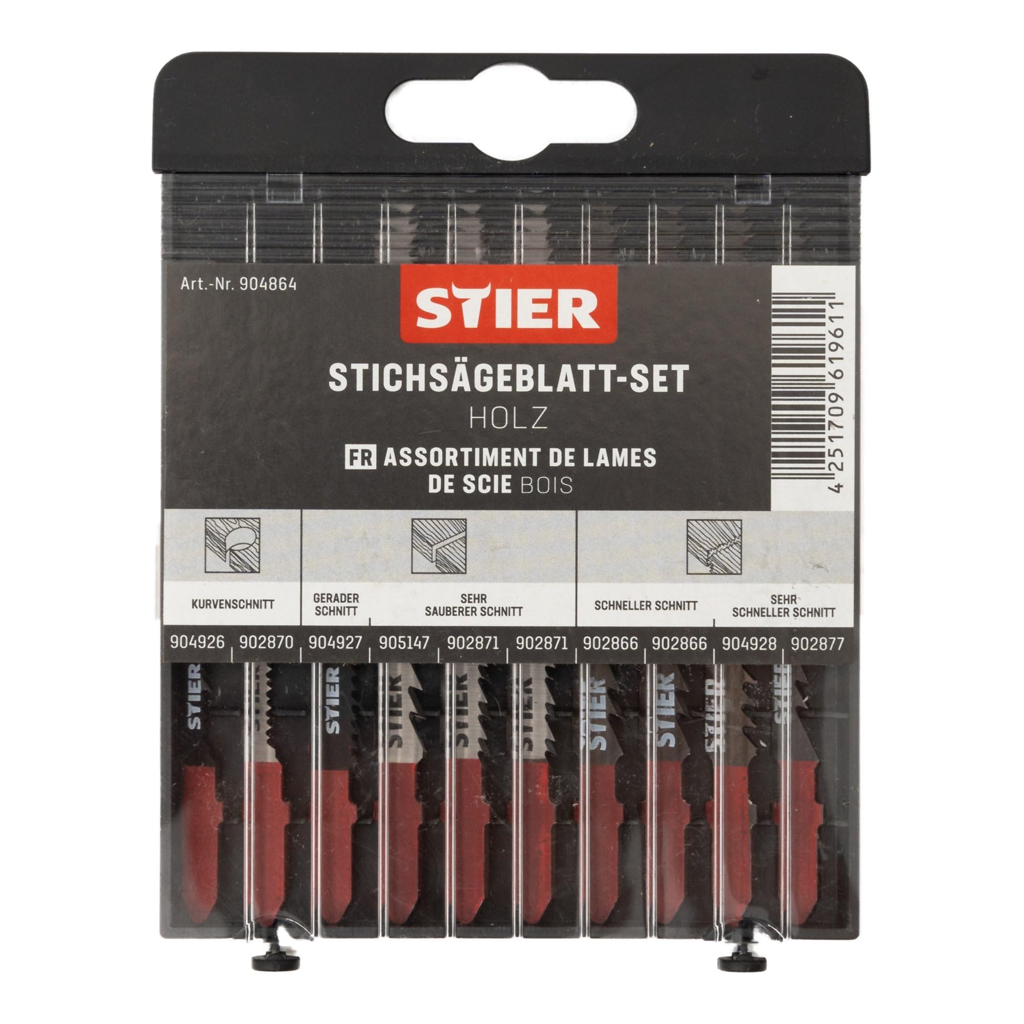 STIER jigsaw blade set