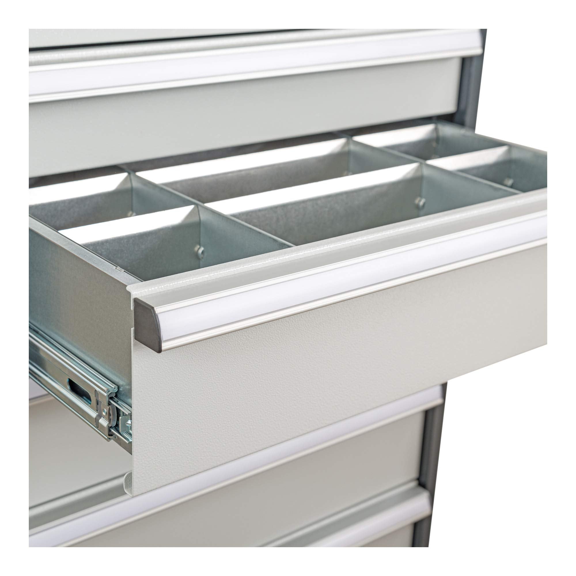 STIER Schubladeneinteilung Metalleinteilung BLH 100/125 mm Innenmaß 600x450 mm 8