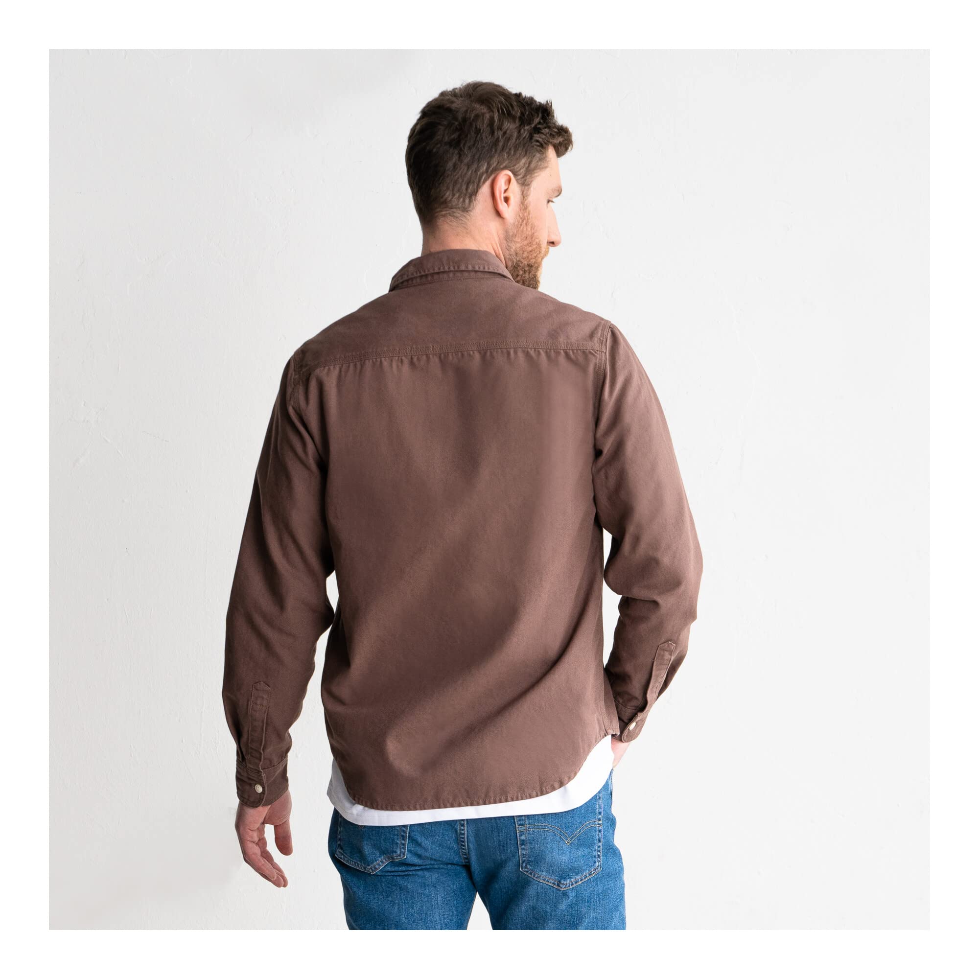 STIER Heavy Work Shirt Canvas bci cotton S Signature Brown