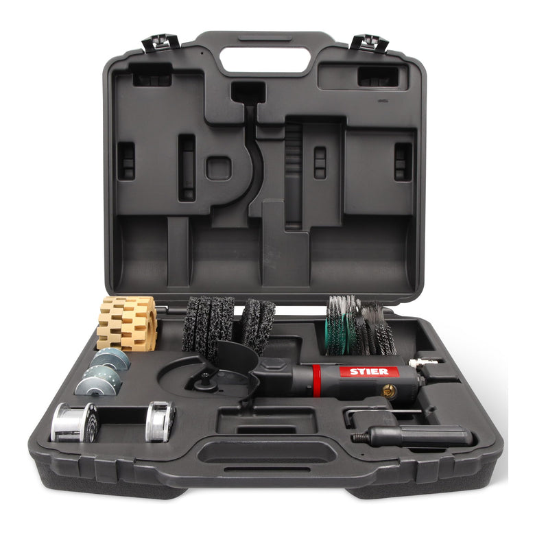 STIER Multi-Grinder Set 17-piece Set Plug Nipple 1/4 inch