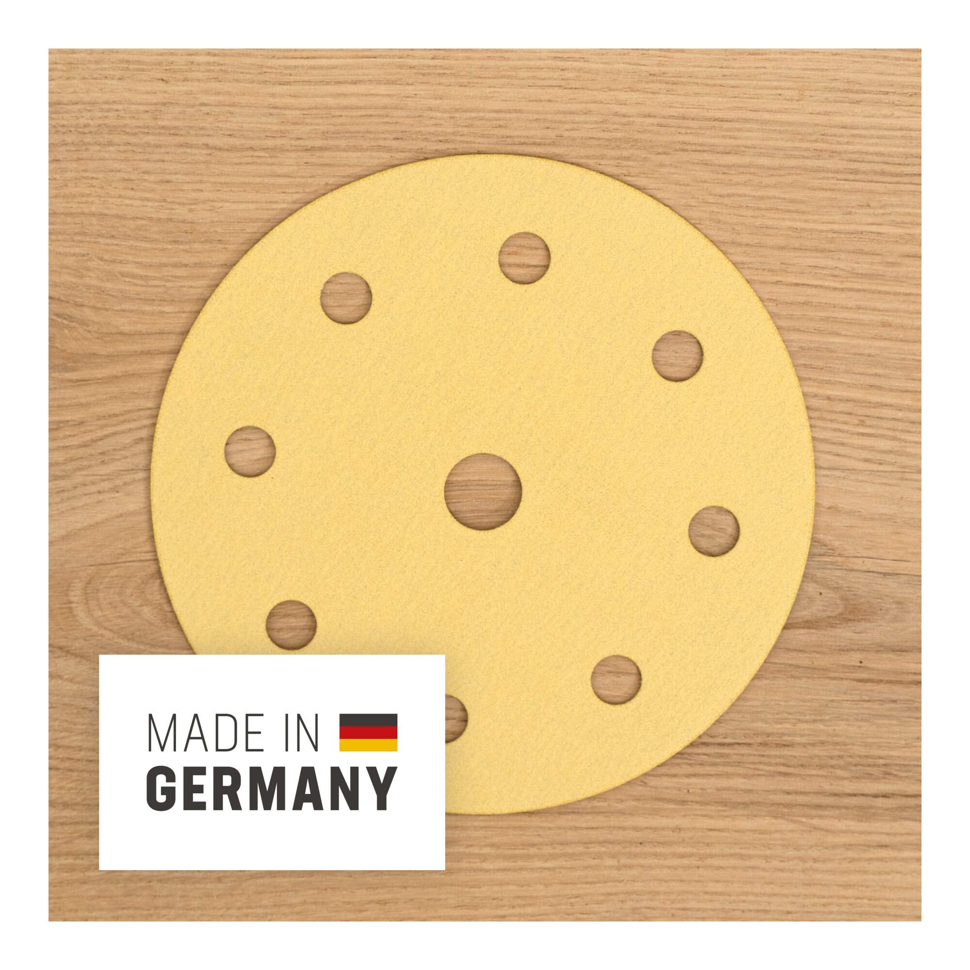 STIER grinding discs Universal D125 8-hole grain P40 to P180 grinding mop