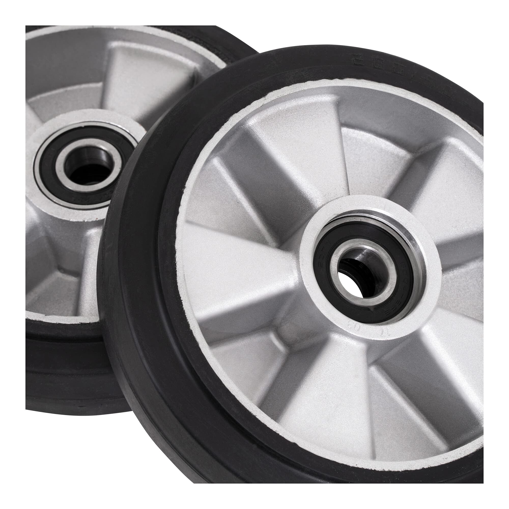 STIER steering wheel set for pallet trucks made of rubber for optimal grip easier