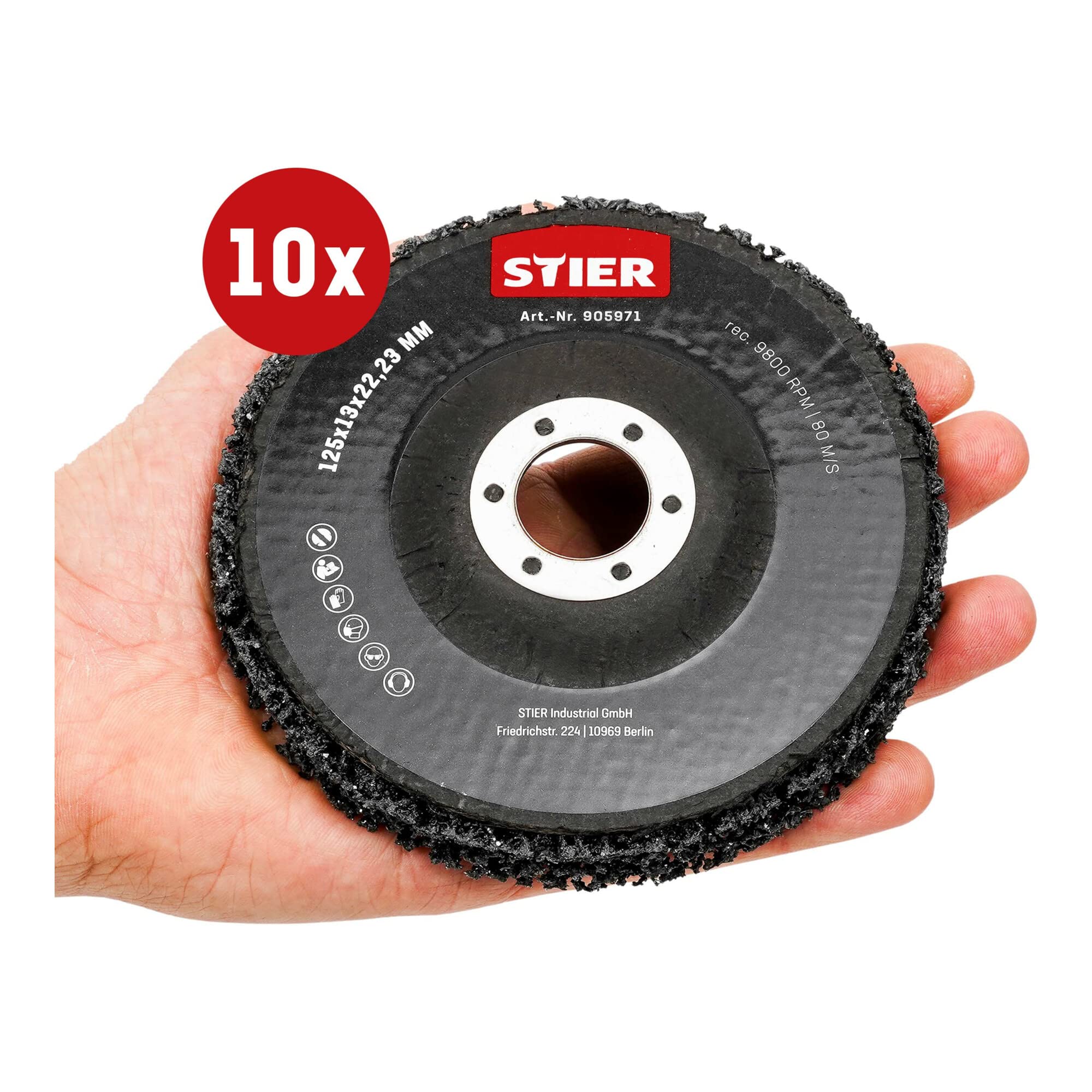 STIER cleaning fleece 125 x 13 x 22.23 mm 10 pieces
