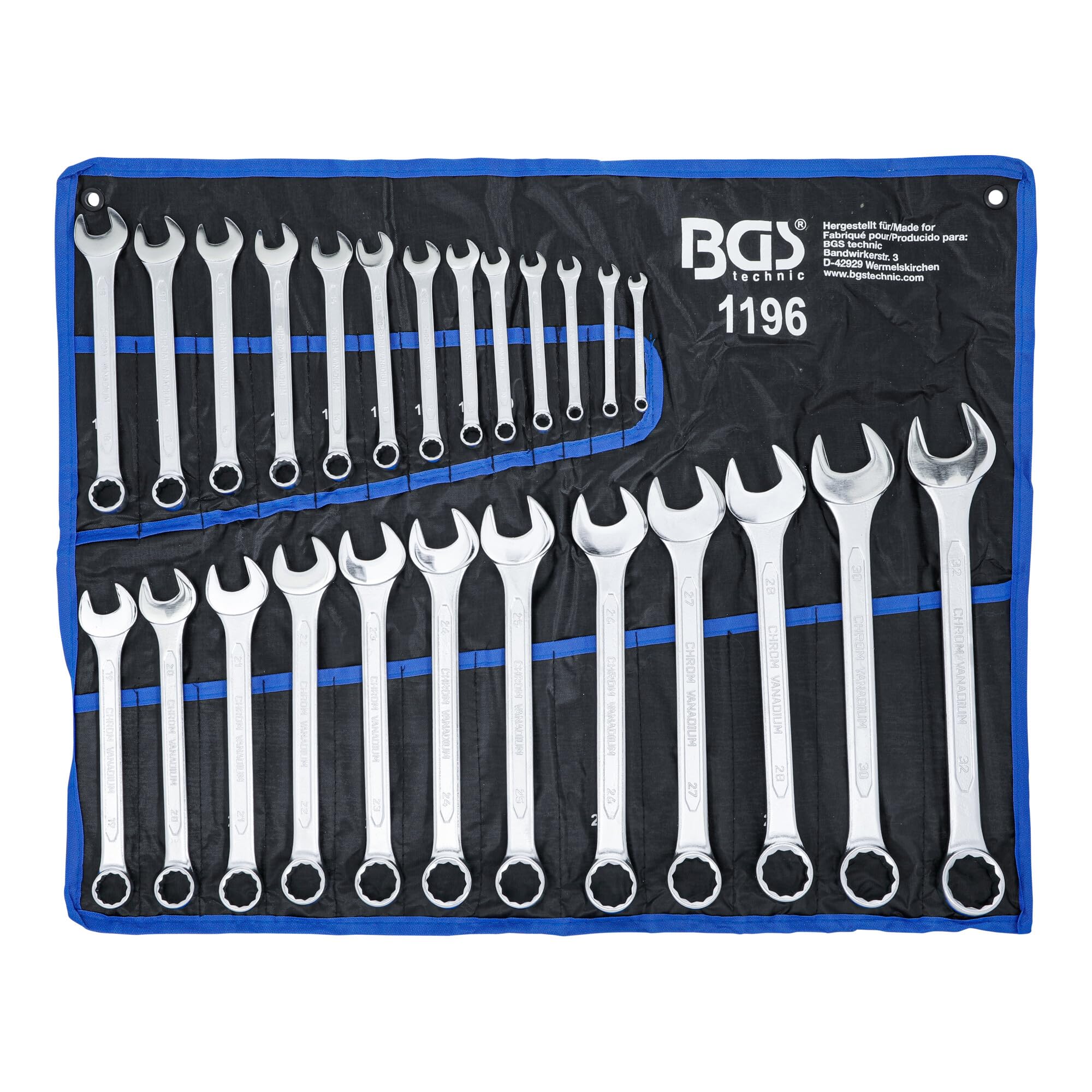 BGS Maul-Ringschlüssel-Satz SW 6 - 32 mm 5020 g 25-tlg.