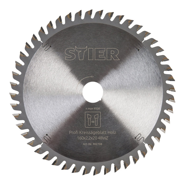 STIER Kreissägeblatt Profi Holz Hartfaserplatten Gispkartonplatten div. Größen