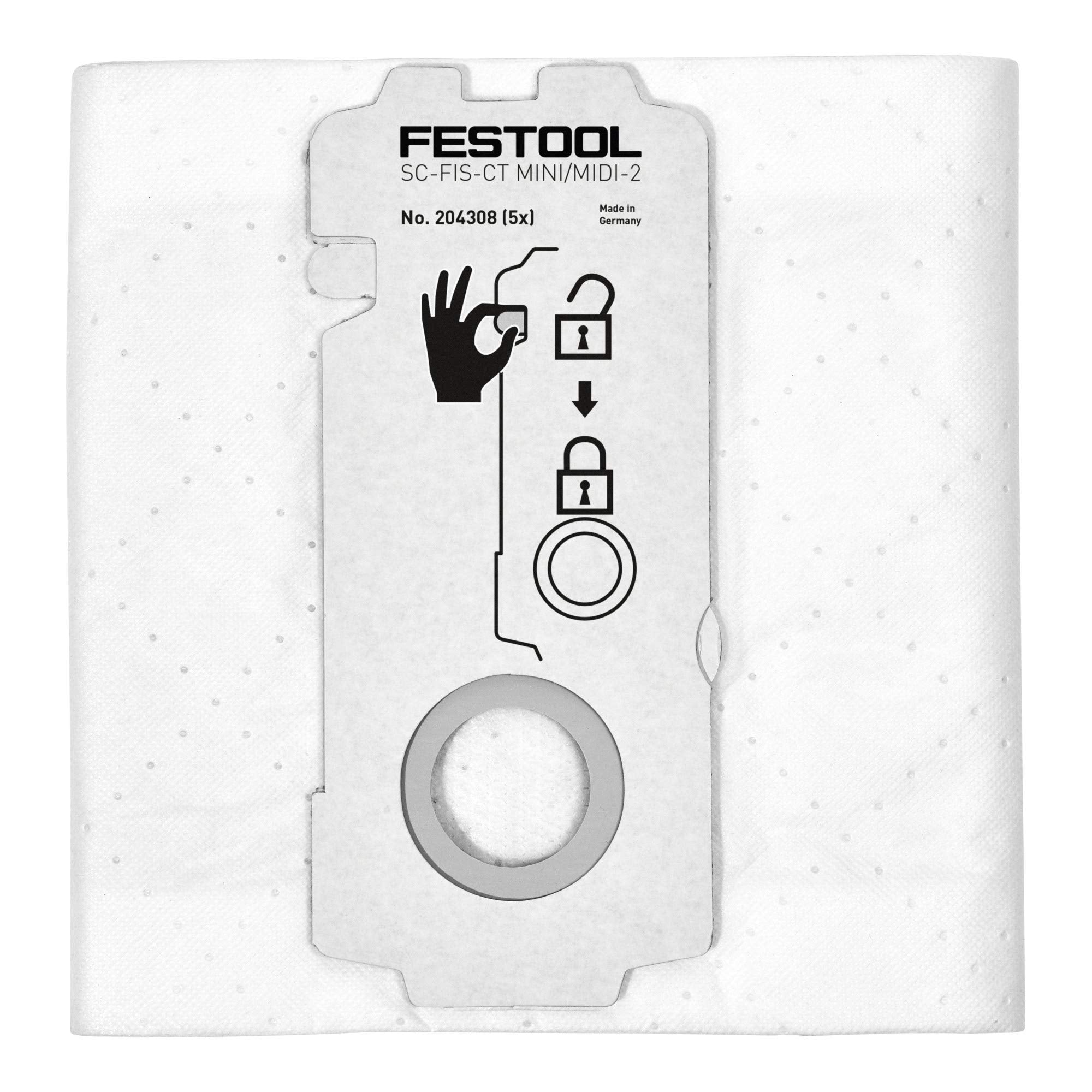 Festool SELFCLEAN Filtersack SC-FIS-CT MINI/MIDI-2/5/CT15 5 Stk