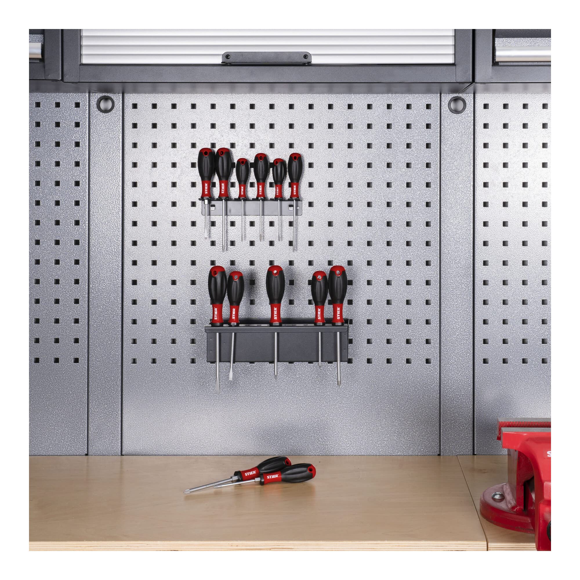 STIER screwdriver set Big Pack 13-piece with slotted, Phillips, Pozidriv-