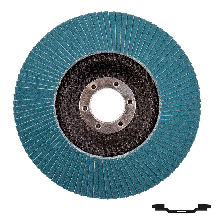 STIER flap discs professional Ø 125 mm set of 10 grinding discs various sizes