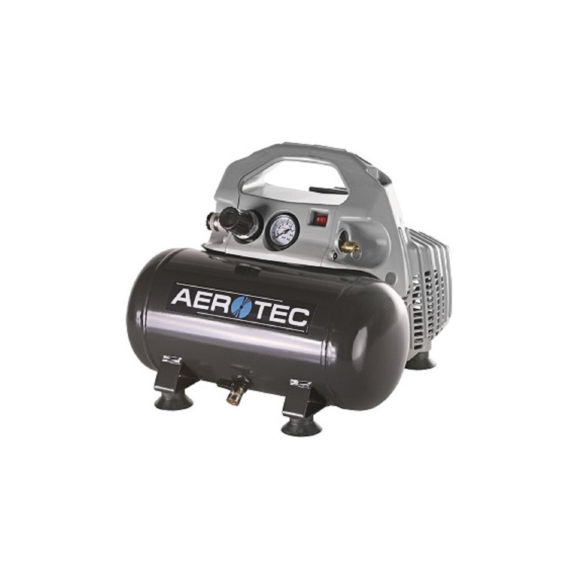 Aerotec Kompressor Airliner Silent 140L/70L/6L/8bar/0,4kW tragbar 230V 50Hz